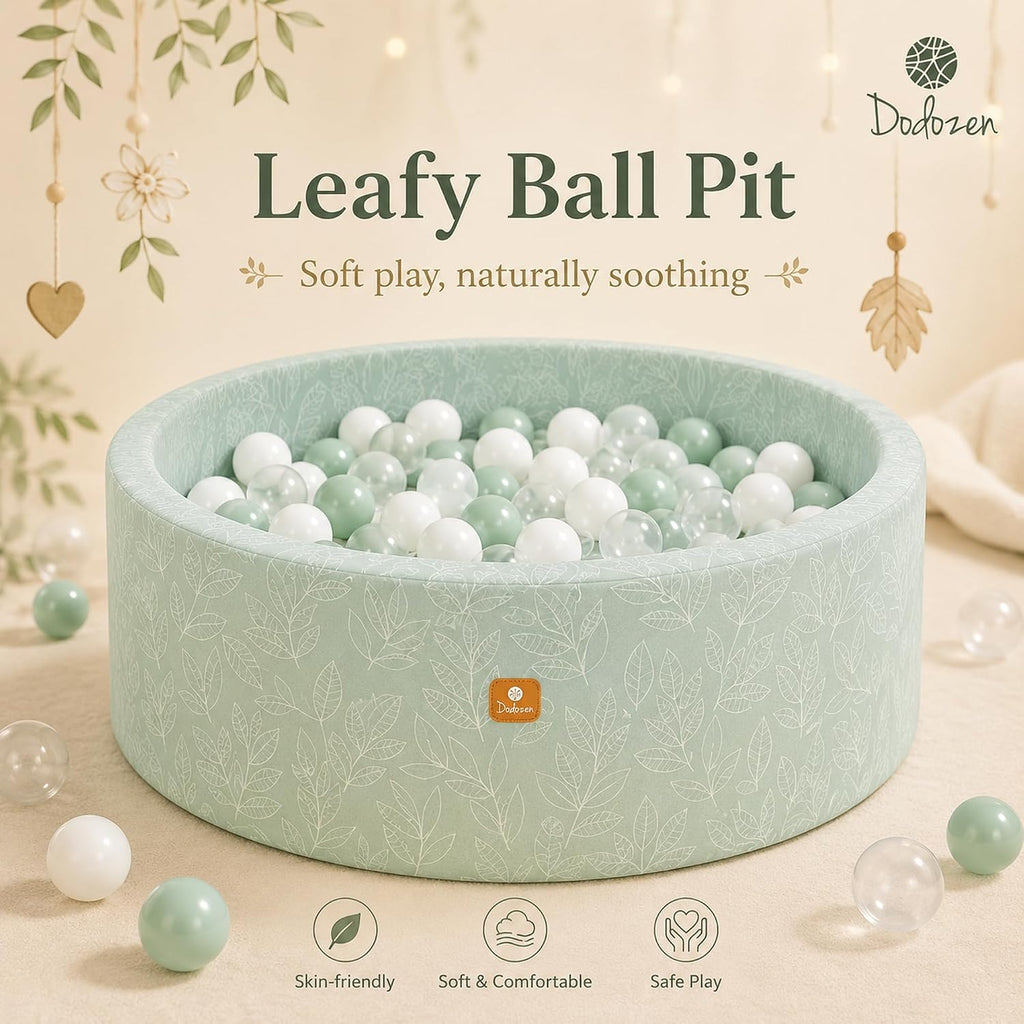 Foam Ball Pit 35.4"x 11.8" for Toddlers and Kids,Round Ball Pool Indoor Outdoor Baby Playpen,Ideal Gift