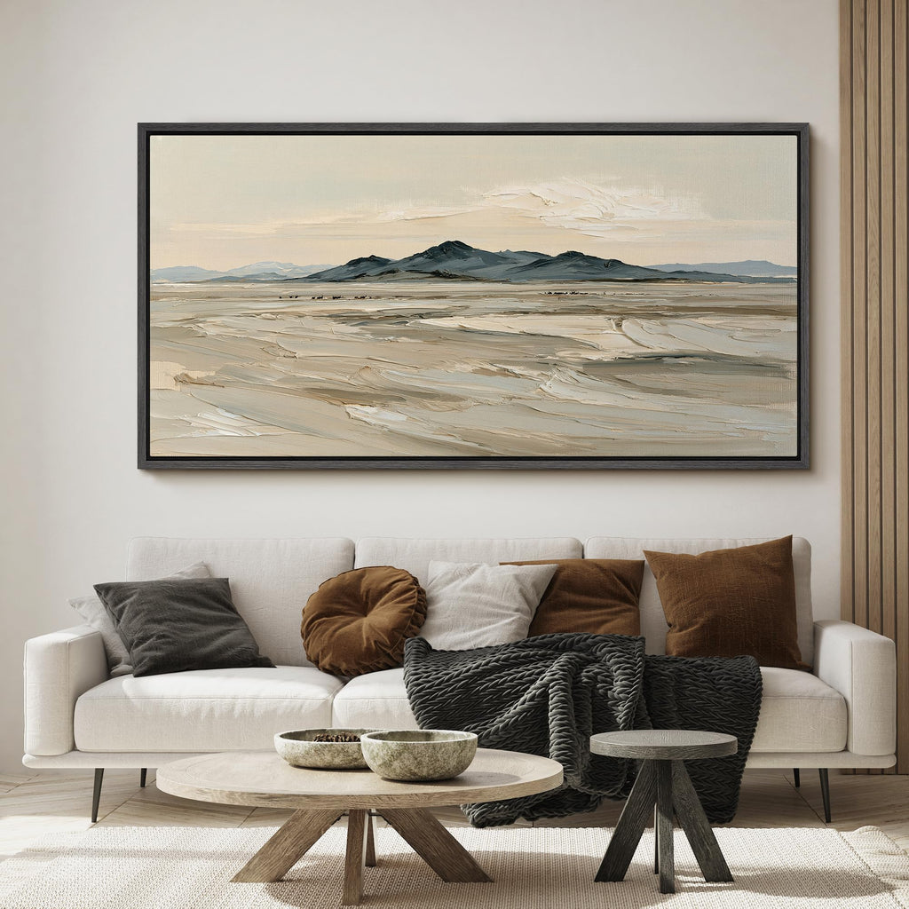 Extra Large Framed Canvas Prints Desert Horizon