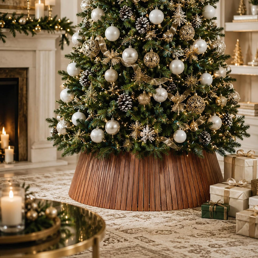 24 Inches Christmas Wood Tree Collar