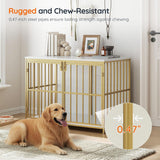 38.6" Dog Crate Furniture, Wooden Dog Kennel Indoor, Heavy Duty Dog Cage for Small/Medium Dog