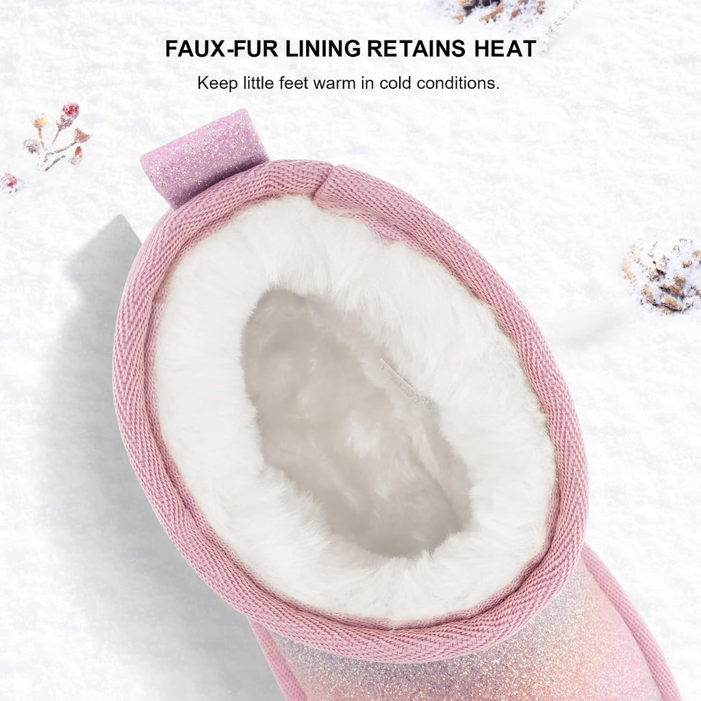 Kids Snow Boots Girls Boys Winter Ankle Boots