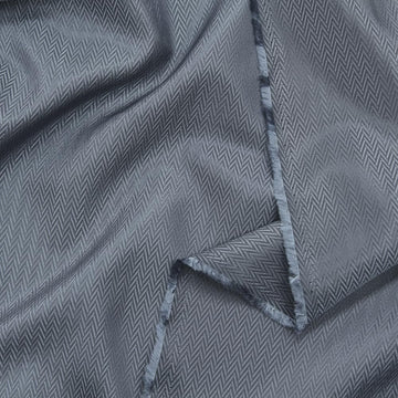 Blue Two-Tone Herringbone Lining Fabric, Sold by the Yard