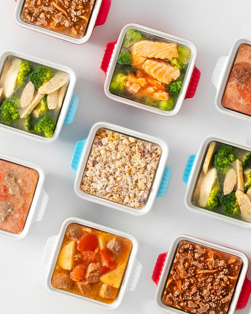 Dishes for Oven, Small Ceramic Dishes with Silicone Lids for Individual Portions 5.5" x 5.5" Square Casserole Dishes