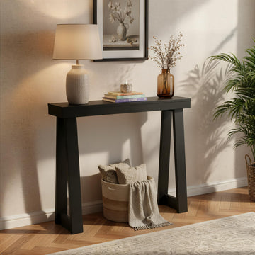 Classic Console Table, 36 Inch, Black