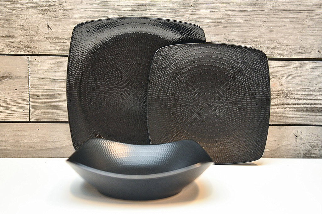 Dinnerware Set (18 Piece), Black