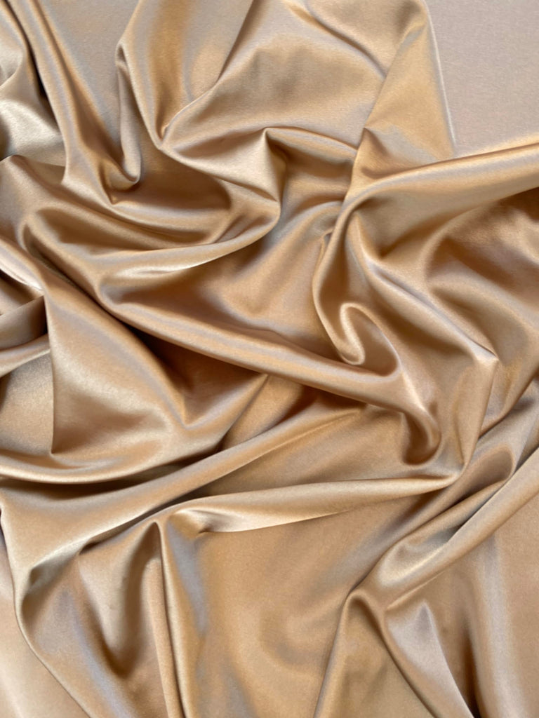 Stretch Crepe Back Satin Fabric - Versatile Polyester Cloth by The Yard with 2-Way Stretch - Ideal for Dresses
