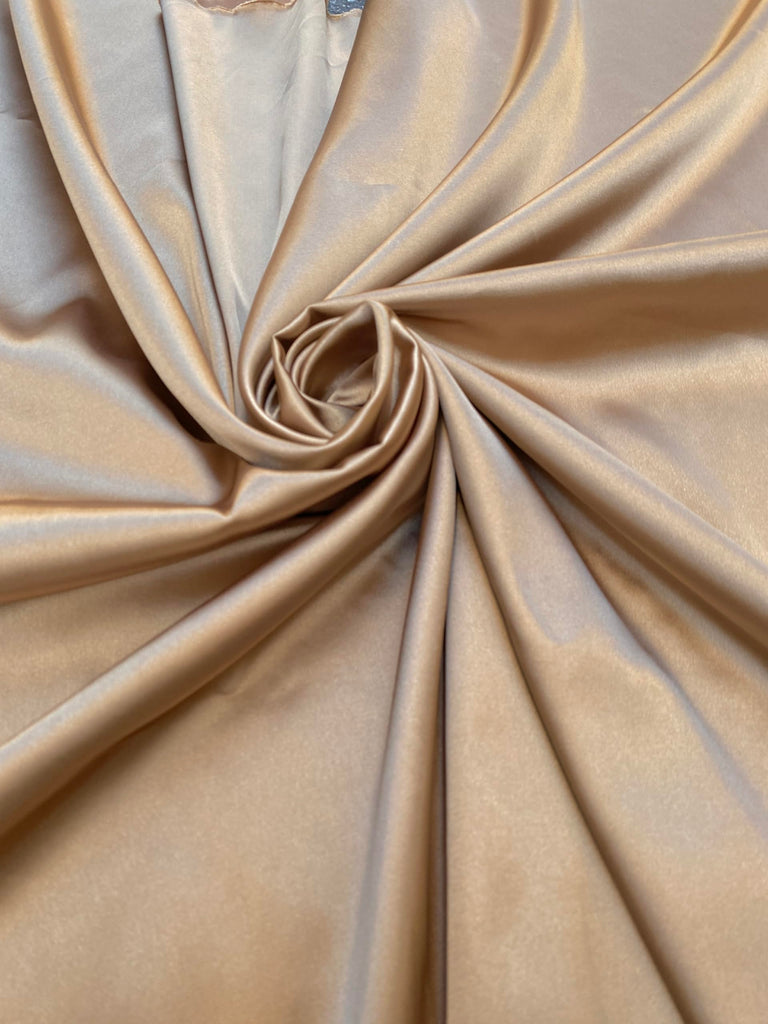 Stretch Crepe Back Satin Fabric - Versatile Polyester Cloth by The Yard with 2-Way Stretch - Ideal for Dresses