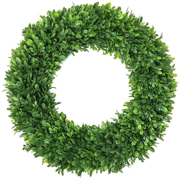26Inch Green Boxwood Wreaths for Front Door Realistic All Season Eucalyptus