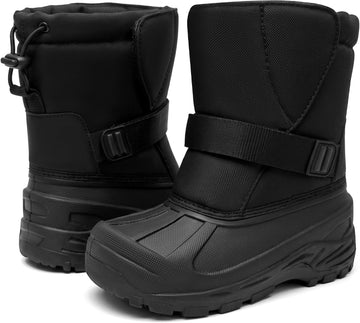 Kids Winter Snow Boots Waterproof Boys Girls Faux Fur Toddler Boots