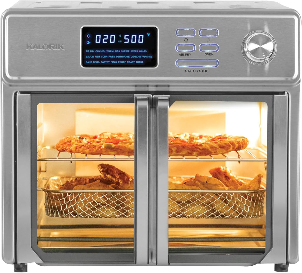 MAXX Air Fryer Oven, 26 Quart 10-in-1 Countertop Toaster Oven & Air Fryer Combo - Fry, Bake, Roast, 