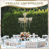 50" Tall Large Elegant Crystal Candelabra/Candlestick Holder Centerpiece for Weddings, Parties & Reception Decoration