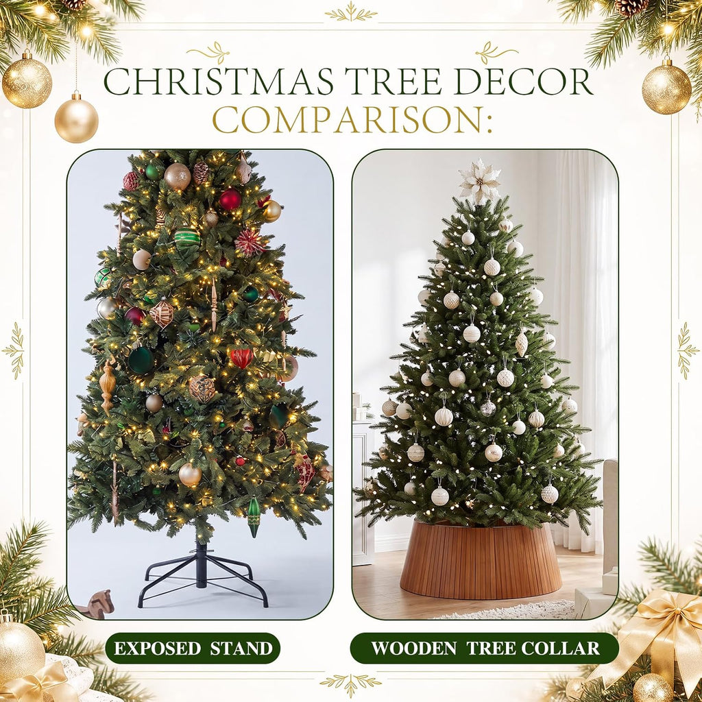 24 Inches Christmas Wood Tree Collar