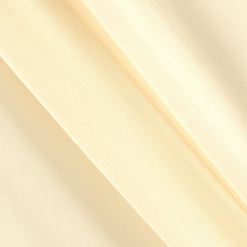 120" Sheer Voile Butter, Fabric by the Yard
