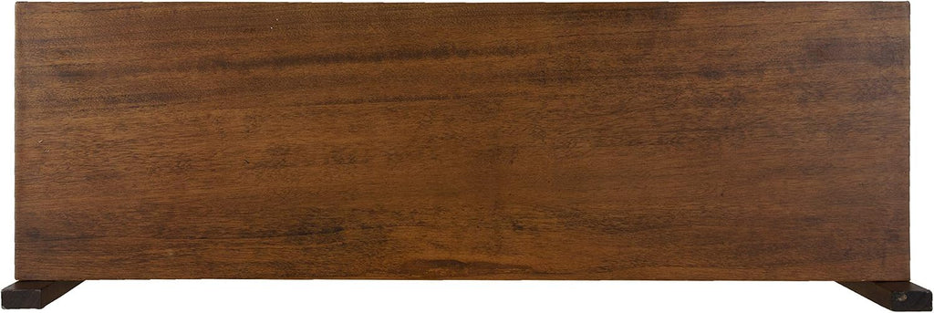 Meridien Mid-Century Wall Shelves, 24" x 8" x 24", Walnut, Transitional Wall Decor and Storage
