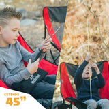 Smores Sticks for Fire Pit 45 inch Extra Long - Marshmallow Roasting Sticks Smores Kit -Smore Skewers Hot Dog Fork Campfire Cooking Equipment - Image 2