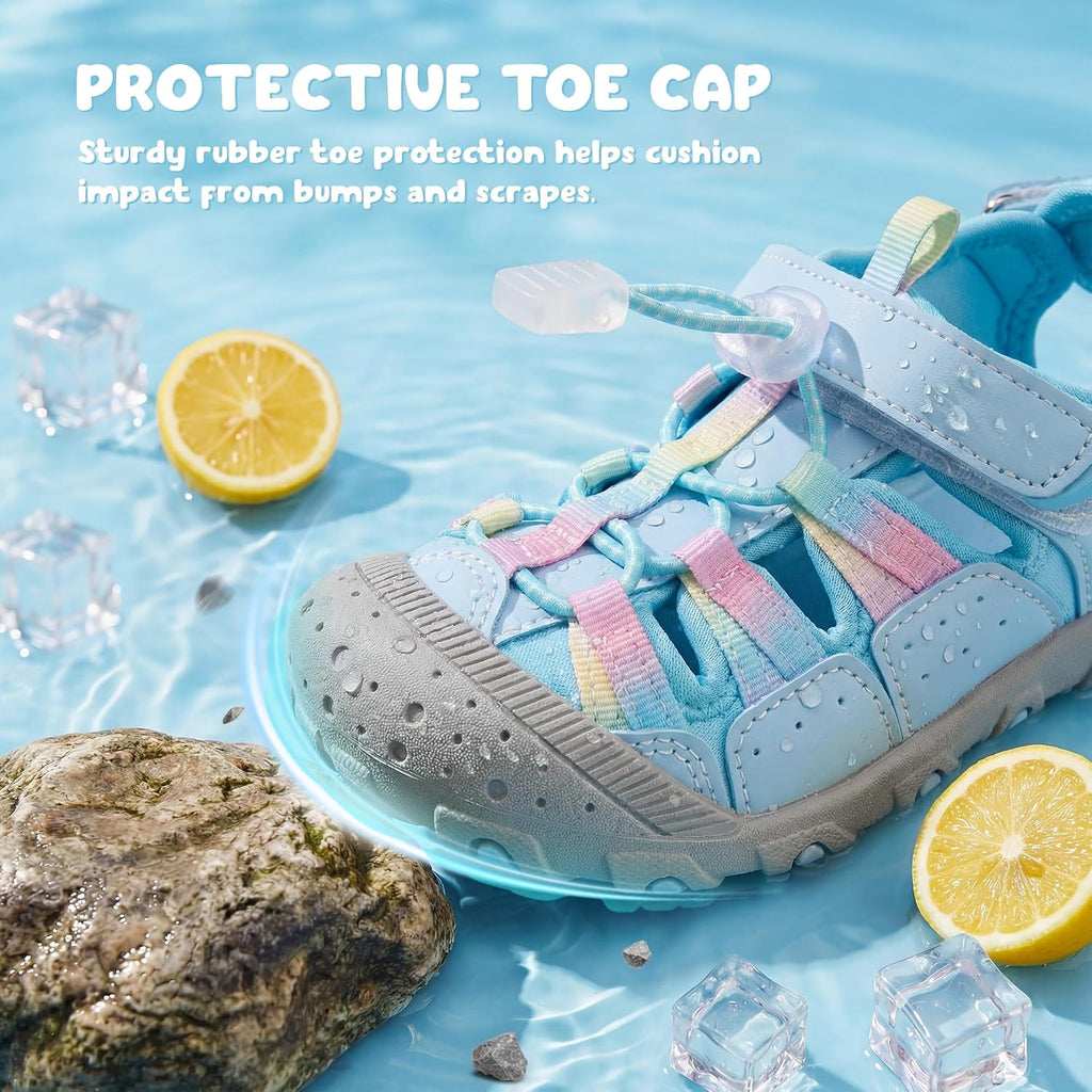Boys Girls Closed-Toe Hiking Water Summer Sandals