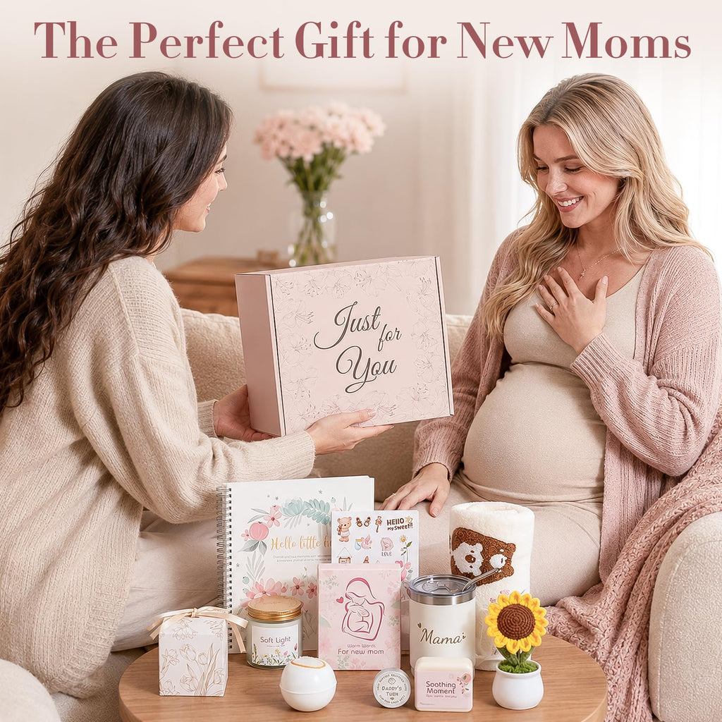 Mom Gift Basket, Postpartum Care Package for First Time Moms