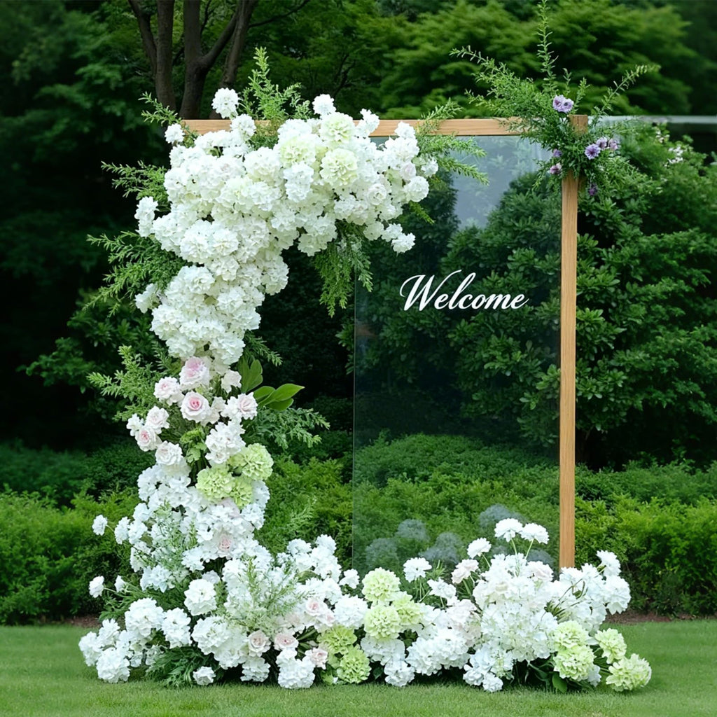 100 Pcs Faux White Artificial Bulk Fake