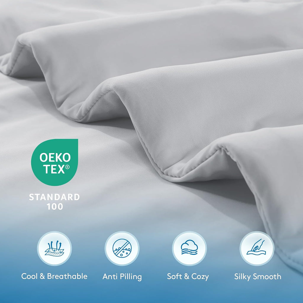 Cooling Comforter King Size, Cooling Blanket for Hot Sleepers Lightweight Summer Blanket with Double-Sided Cold Tech