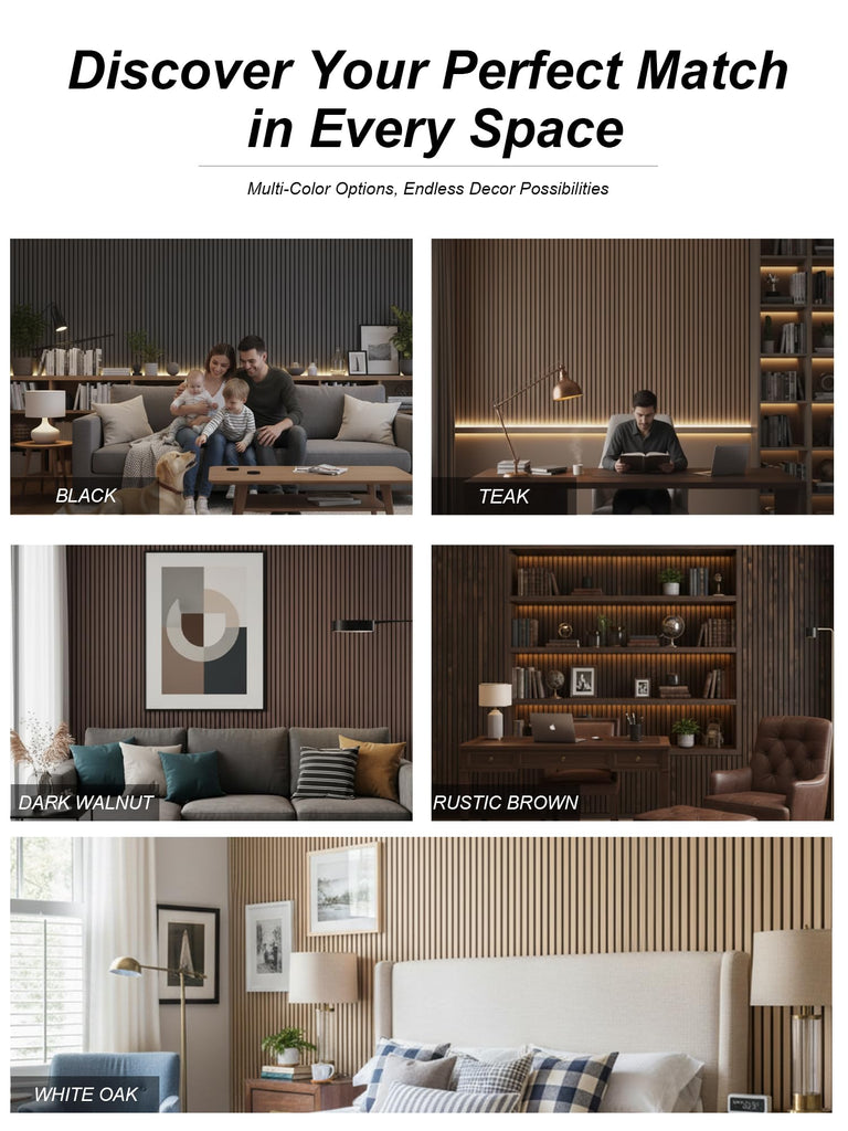 Wood Panels for Wall, Walnut, 4 Pcs, 94.5x12.5 in