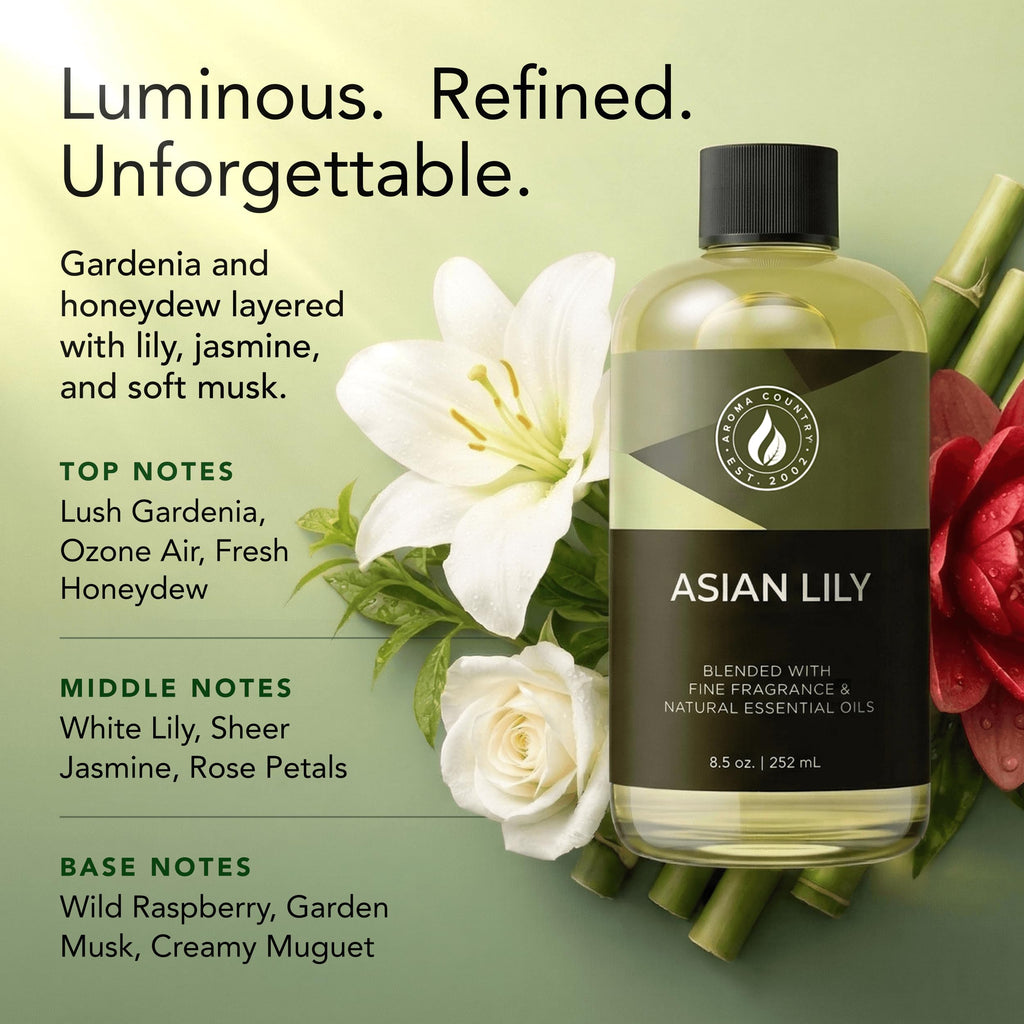 Asian Lily Luxury Diffuser Oil Refill (8.5 Fl Oz)