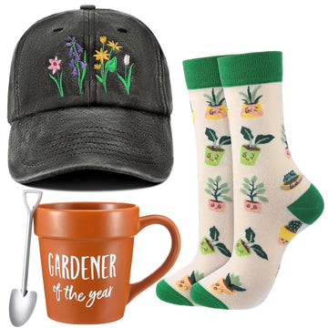 4 Pcs Gifts for Plant Lovers Women, Christmas Birthday Mother
