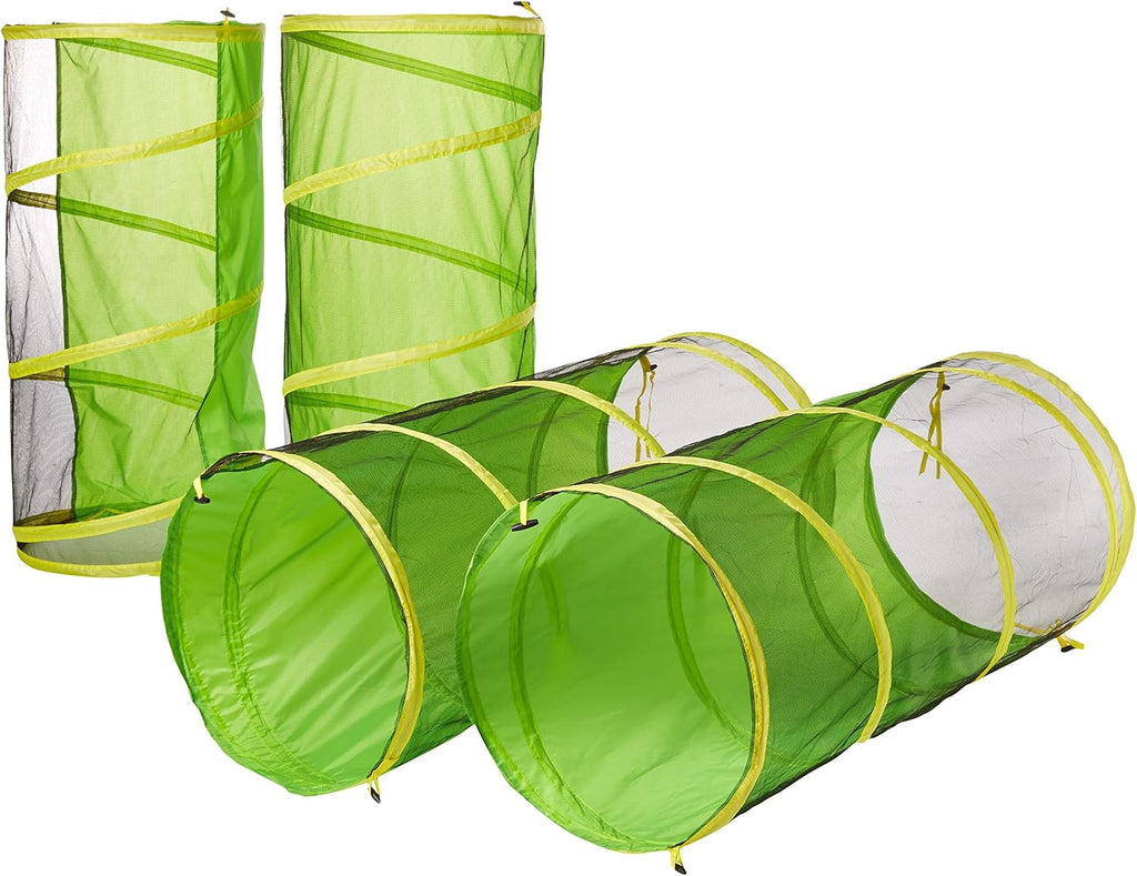 8 in 1 Pop Up Kids Play Tent with 4 Tunnel, Indoor/Outdoor Playhouse