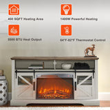 26 Inch Electric Fireplace Insert Heater with Remote Control, Timer, Adjustable Flame Brightness, Digital Display and Log Set