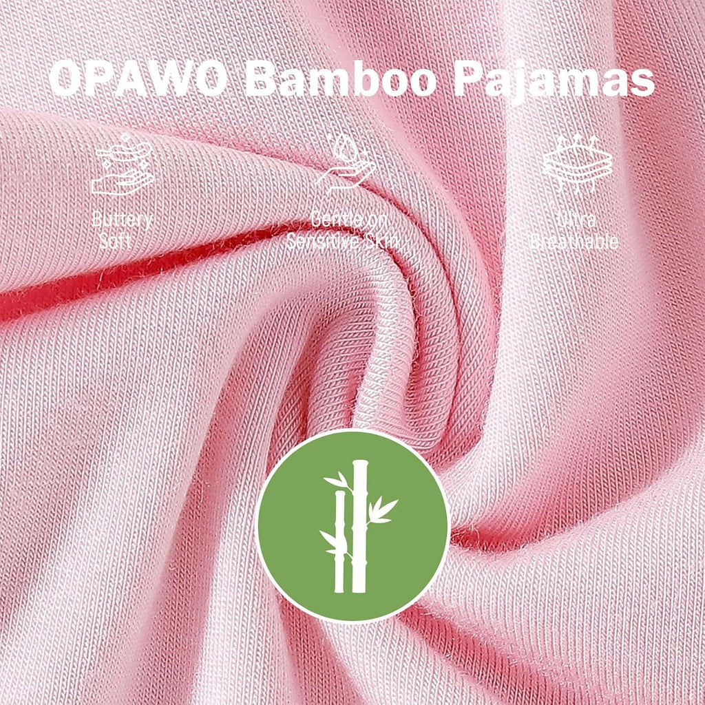 Bamboo Sleepers for Baby Girl Pajamas Footie Pajamas 3 Pack