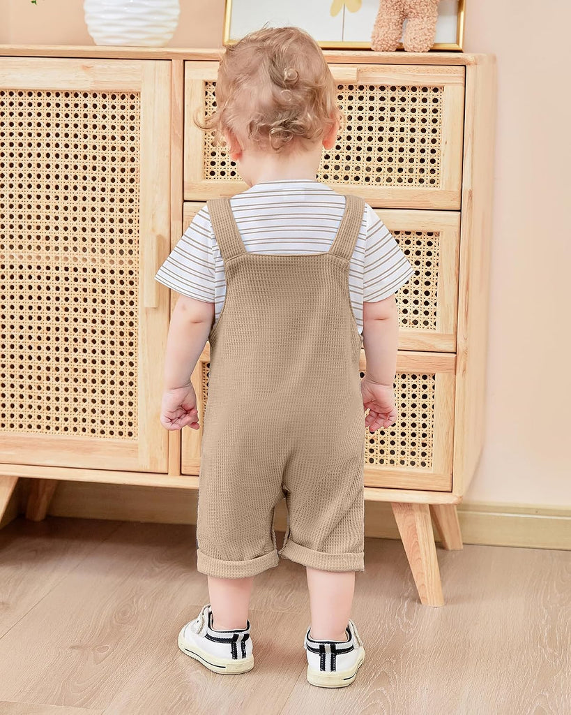 Toddler Baby Boys Clothes Summer Outfit Cute Shortall Set