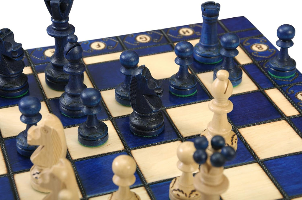 The Senator Chess Set (Blue)