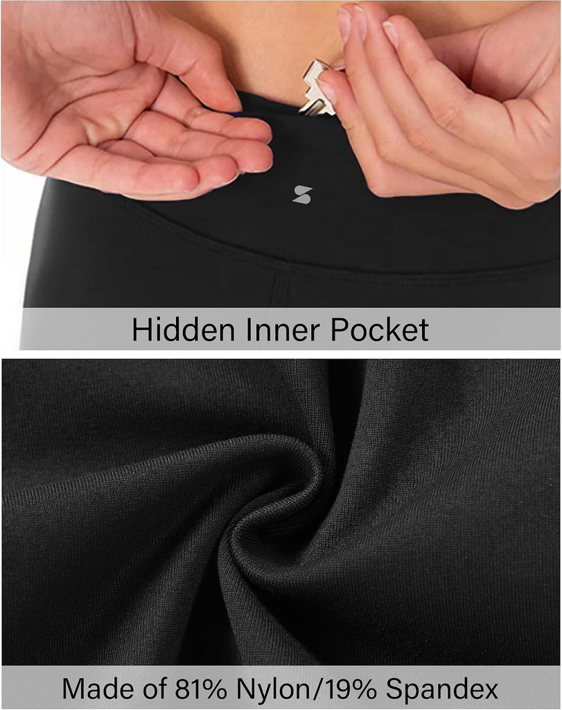 Girls Leggings with Hidden Pocket for Kids Dance Yoga Athletic Pants