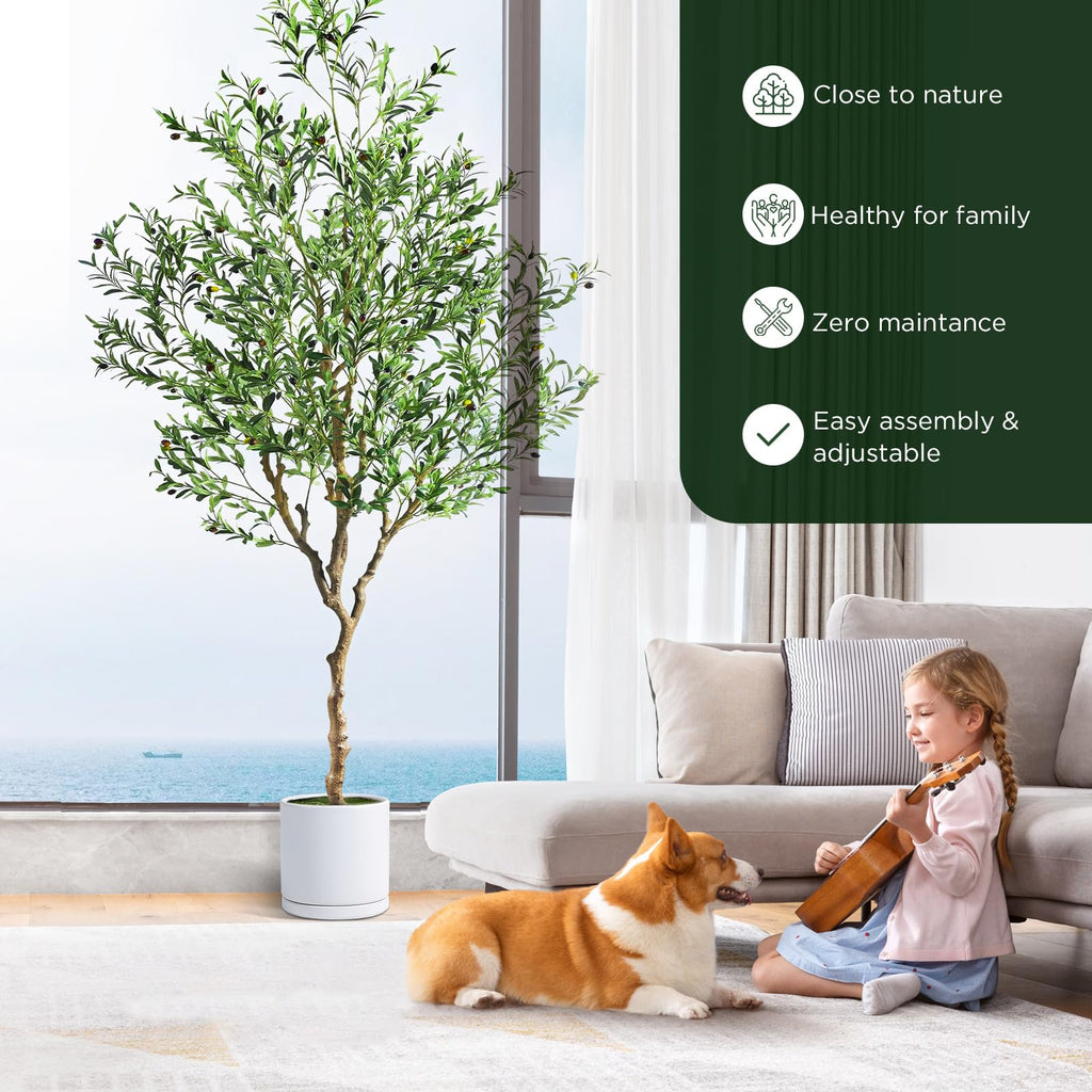 7ft Olive Trees Artificial Indoor, Housewarming Gifts