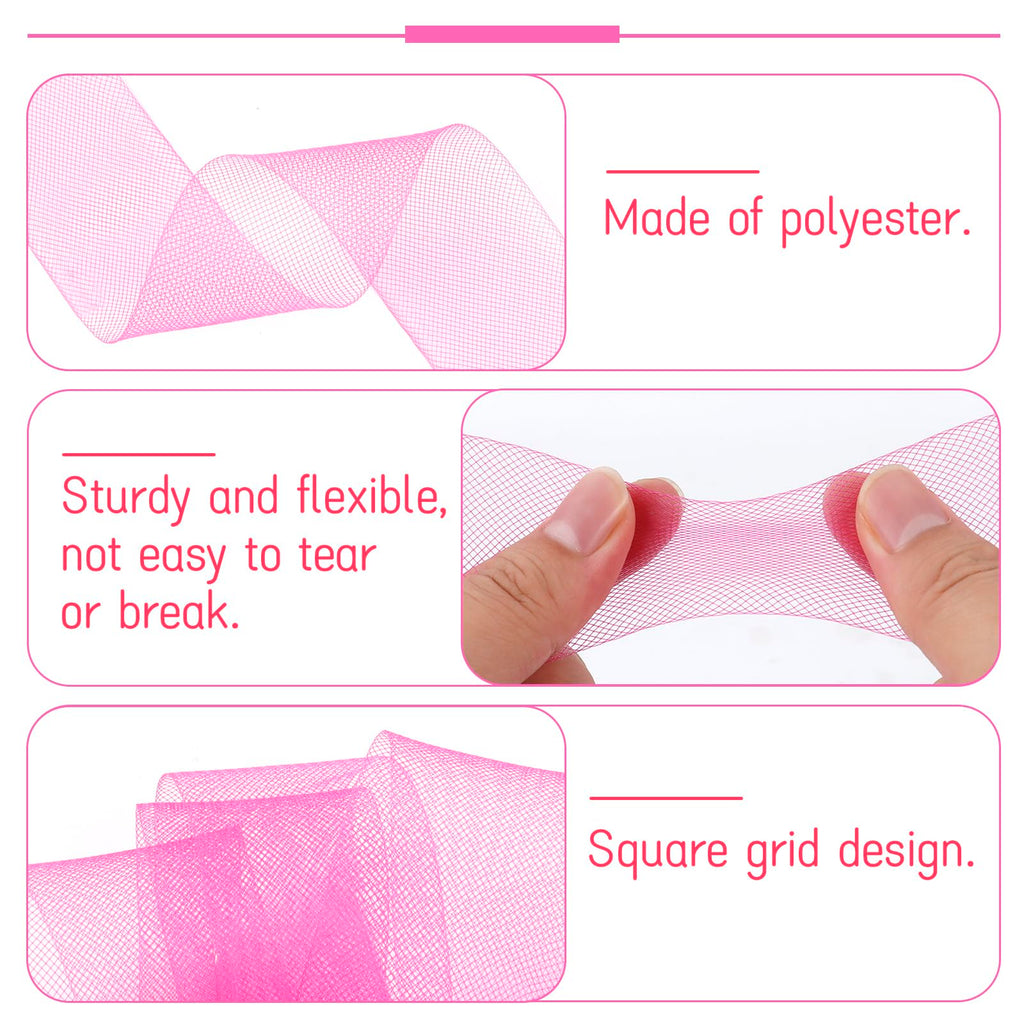 Stiff Horsehair Braid for Sewing 1-1/2 Inch x 50 Yards, Polyester Horsehair Braid Trim Boning for Sewing Wedding