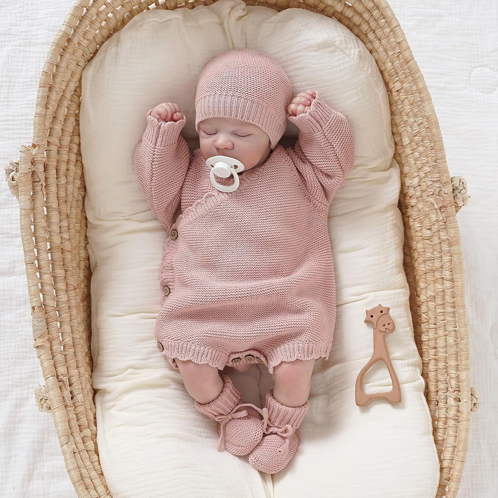 Cotton Unisex Baby 3 Piece Sweater Set