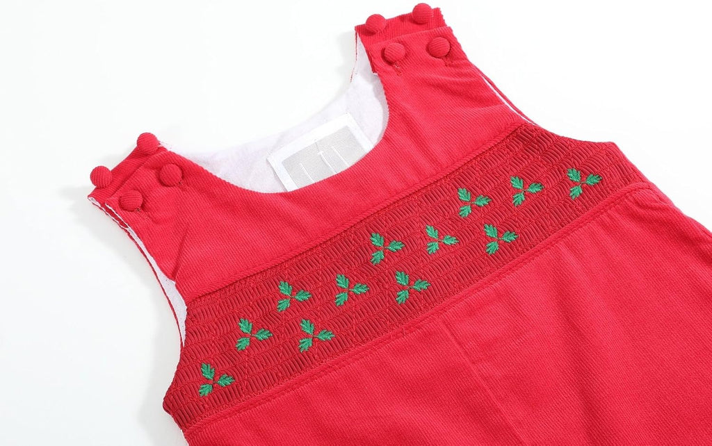 Baby Boys and Toddler Christmas Overalls