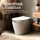 Smart Toilet with Heated Seat, Auto Flush, Foot Sensor Control, Adjustable Wash Modes, Built-In Water Tank, No Water Pressure Limits