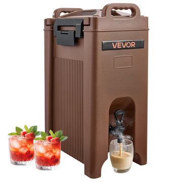 Insulated Beverage Dispenser, 5 Gal/19L Hot and Cold Beverage Server with Spigot & Handle, Food-Grade Thermal Drink