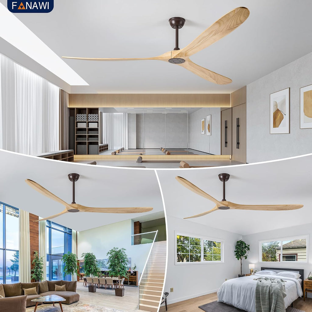 Inspired Maverick Style 84" wood ceiling fan, Oil Rubbed Bronze