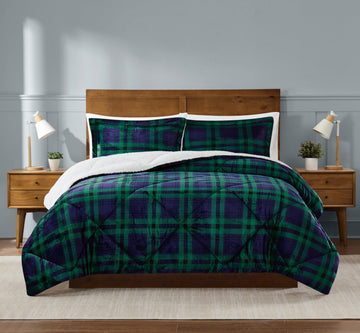 Cuddle Warmth Tartan Plaid Comforter Set