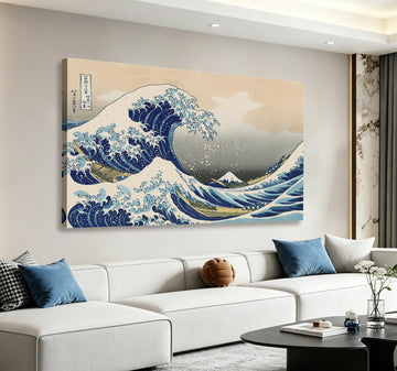 The Great Wave off Kanagawa by Hokusai Canvas Wall Art Japanese Classic Artwork Painting Decor Seascape Picture Print