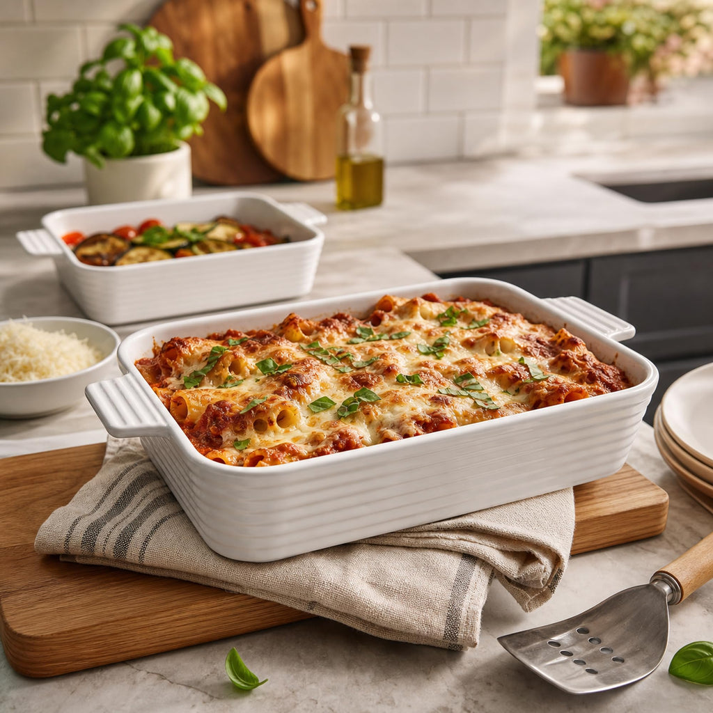 Casserole Dishes for Oven, Porcelain Baking Dish Set of 4