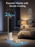 Evaporative Air Cooler, 40" Windowless Portable Air Conditioners with 24H Timer, Cooling Fans that Blow Cold Air