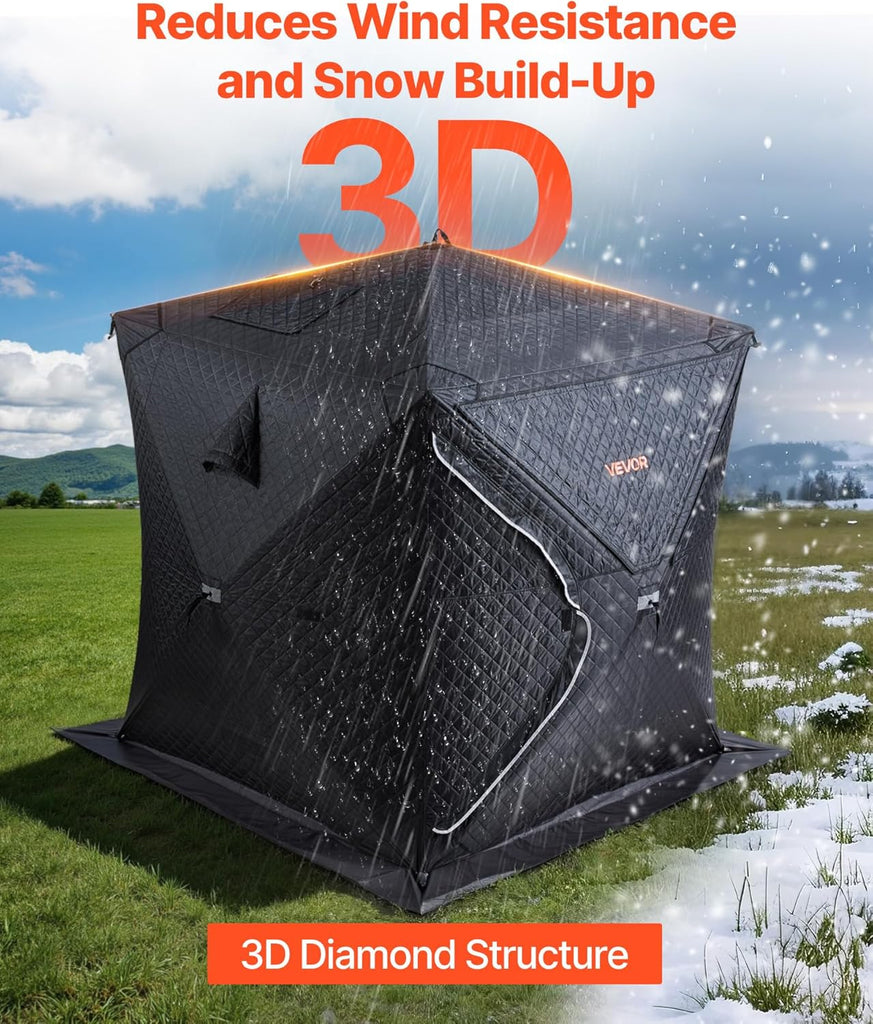 Outdoor Sauna Tent Pro, Portable Steam & Dry Sauna for 4 Persons with Velcro
