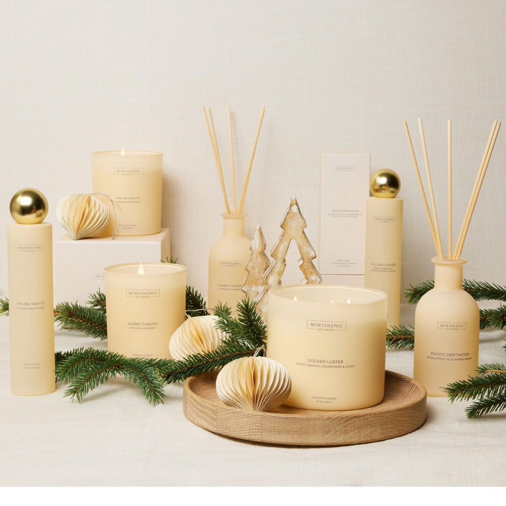 Reed Diffuser | Eucalyptus, Fig & Sandalwood | Elegant Home & Bathroom Decor | Fragrance Diffuser with Sticks