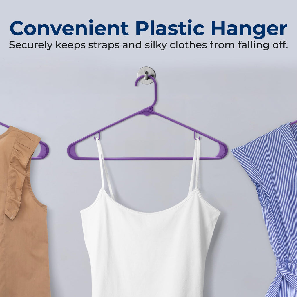 Premium 20 Pack Plastic Hangers, Lightweight, Durable, Space Saving Clothes Organizers, Suitable for Shirts