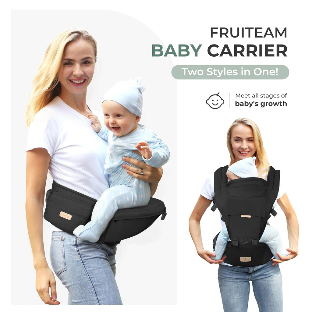 Safety-Certified Baby Carrier with Hip Seat Newborn to Toddler