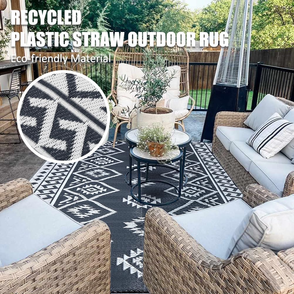 Outdoor Rug Waterproof Outdoor Carpet Plastic Patio Rug