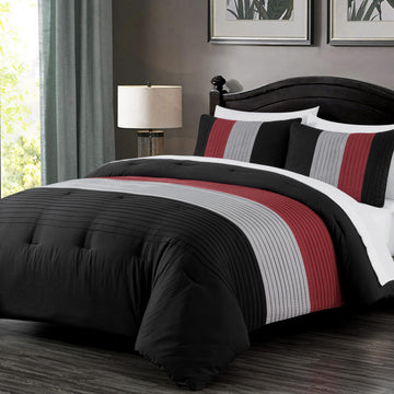 Briar 7-Piece Bed in a Bag - All Season Lightweight Microfiber Comforter Set - Includes Sheets & Shams
