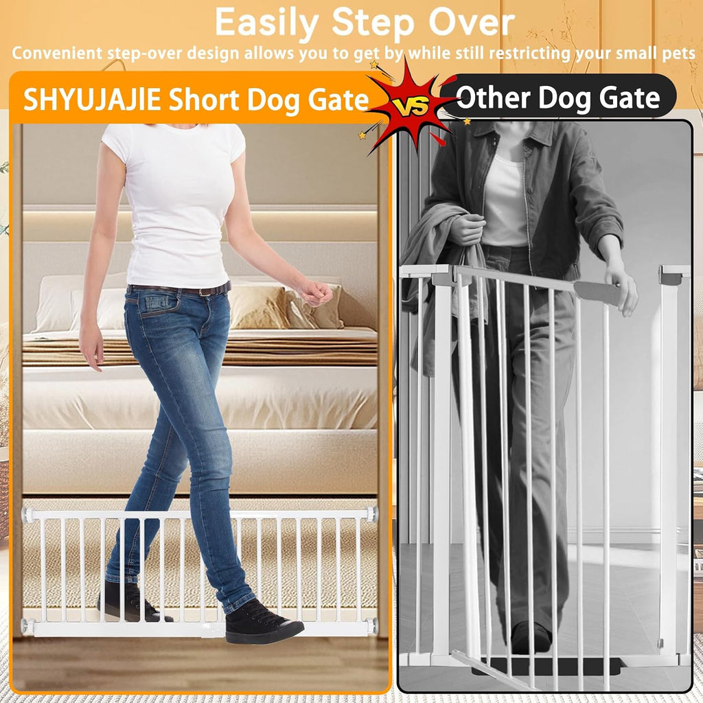 Dog Gate for Small Dogs, 10" Height Short Dog Gate